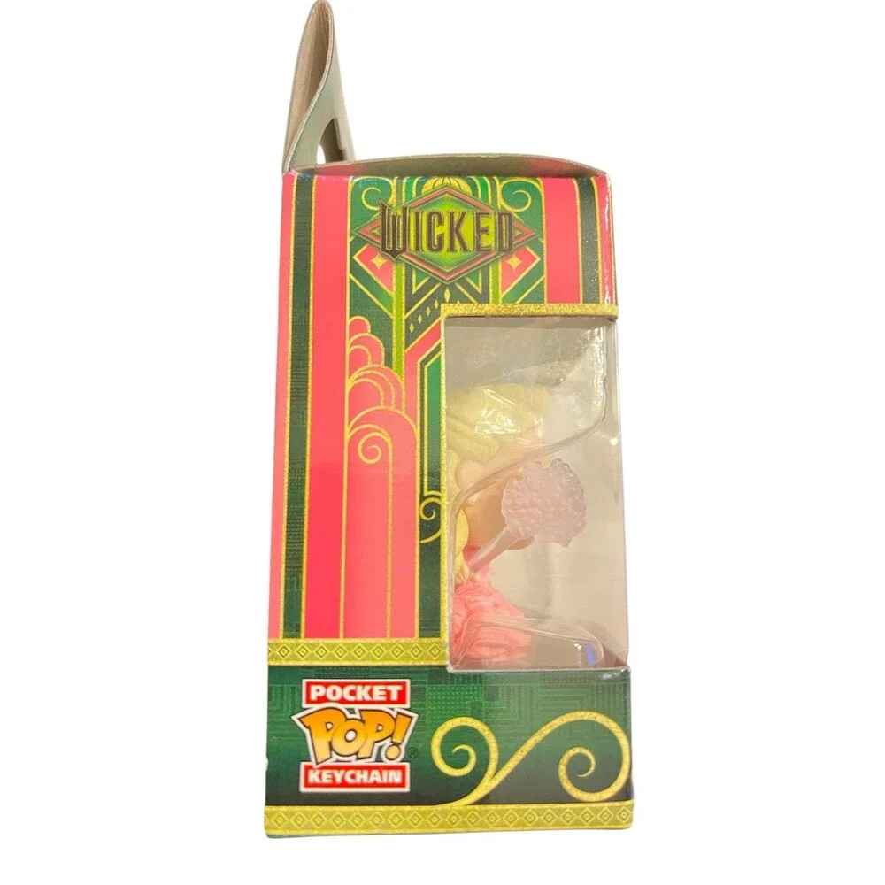 New Glinda Wicked Funko Pocket Pop Keychain Bubble Gown Movies  Oz Film Ariana